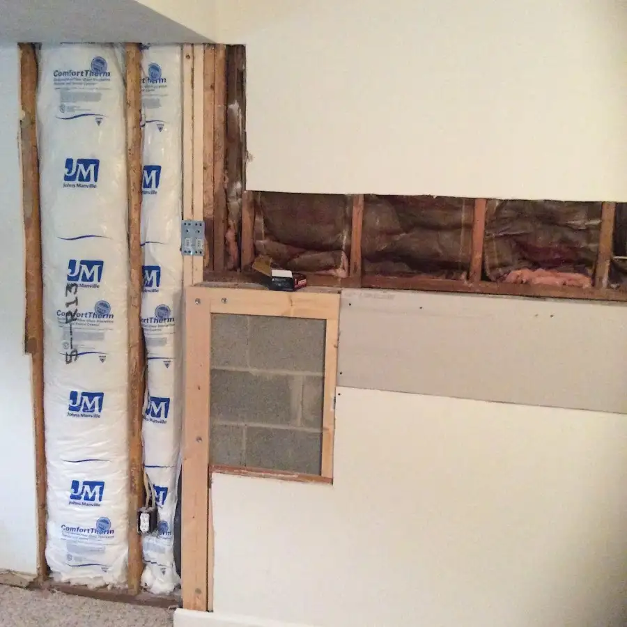Wall insulation replacement during Odor Removal & Deodorization in Urbandale